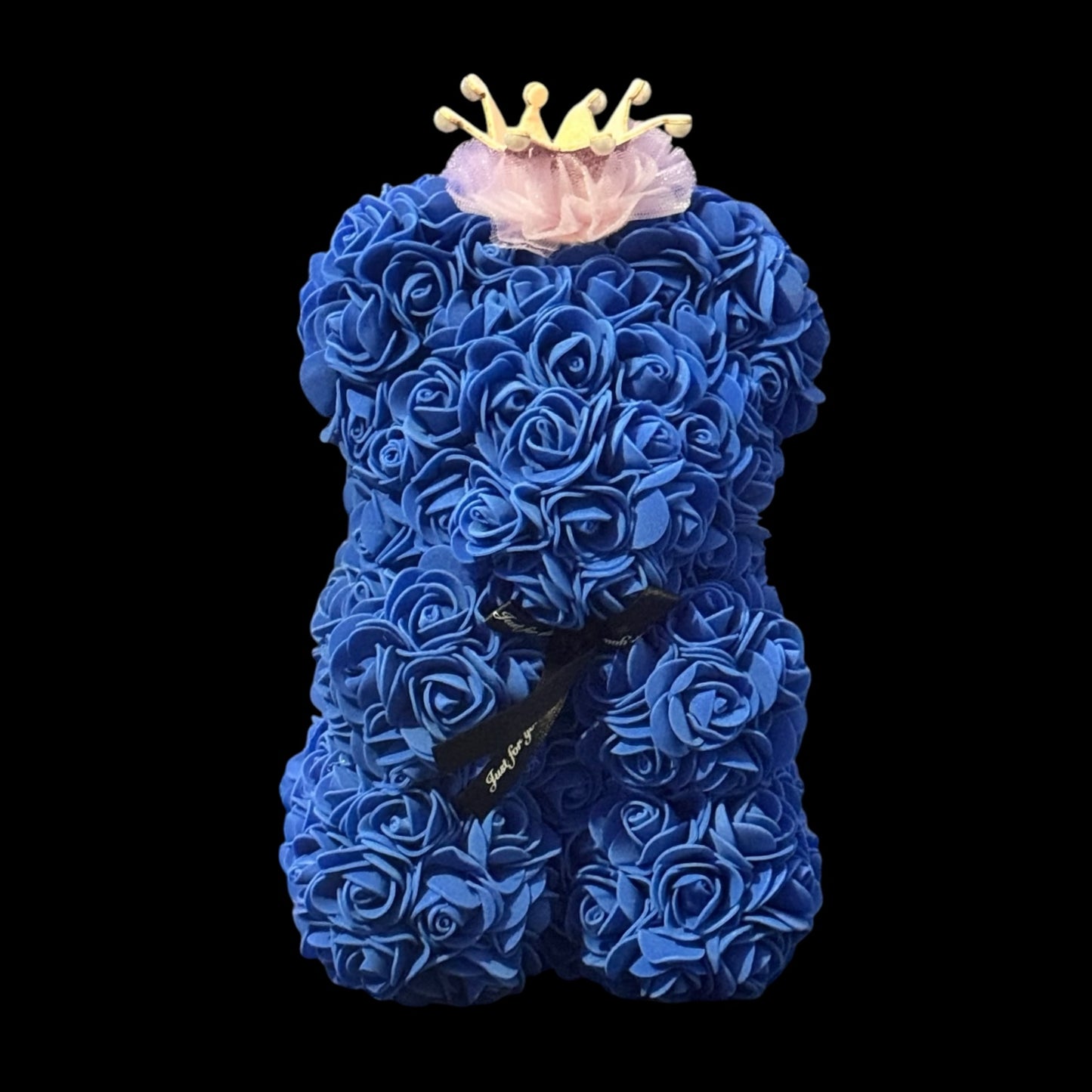 Royal Blue Princess Rose Bear